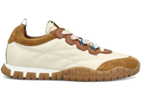 Miu Miu Tyre Technical Sneakers Avorio/Caramel (Women's)