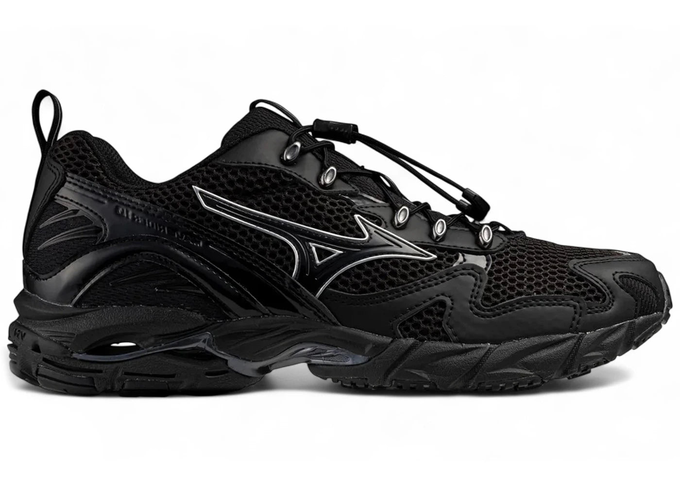 Mizuno SLY Wave Rider 10 Black Silver sneakers - authentic Mizuno shoes