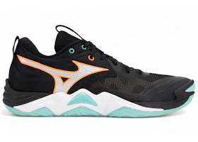 Mizuno Wave Momentum Elite Black Tangelo Ice Green