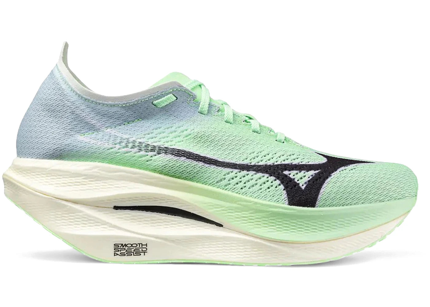Mizuno Wave Rebellion Pro 3 Neo Mint Black sneakers - authentic Mizuno shoes