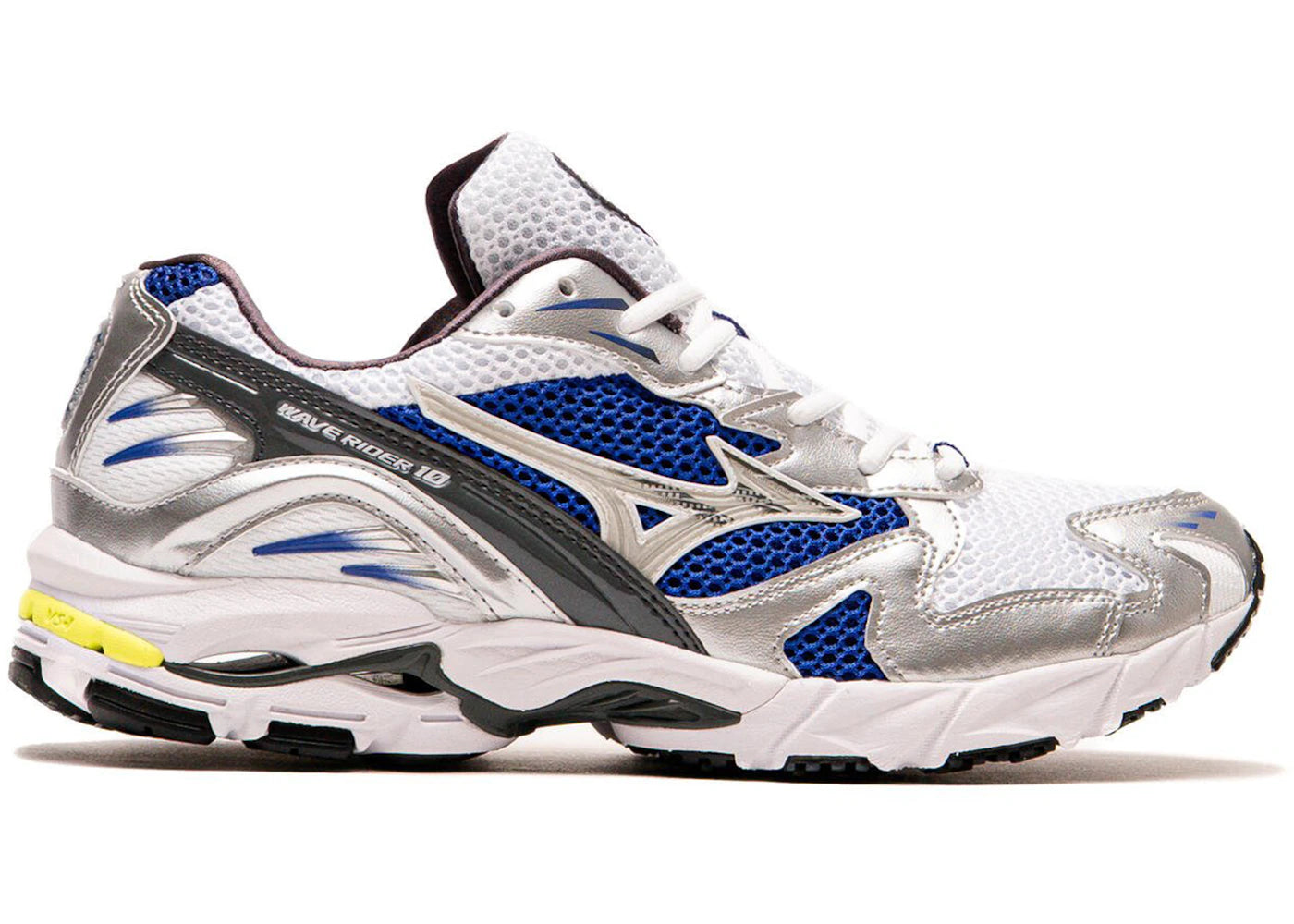 Mizuno Wave Rider White Silver Surf The Web sneakers - authentic Mizuno shoes