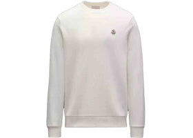 Moncler Logo Patch Sweatshirt Silk White