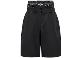 Moncler x A$AP Rocky Logo Print Shorts Black