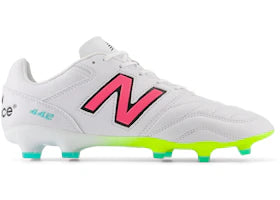 New Balance 442 Pro FG v2 White Hi-Lite Neon Pink