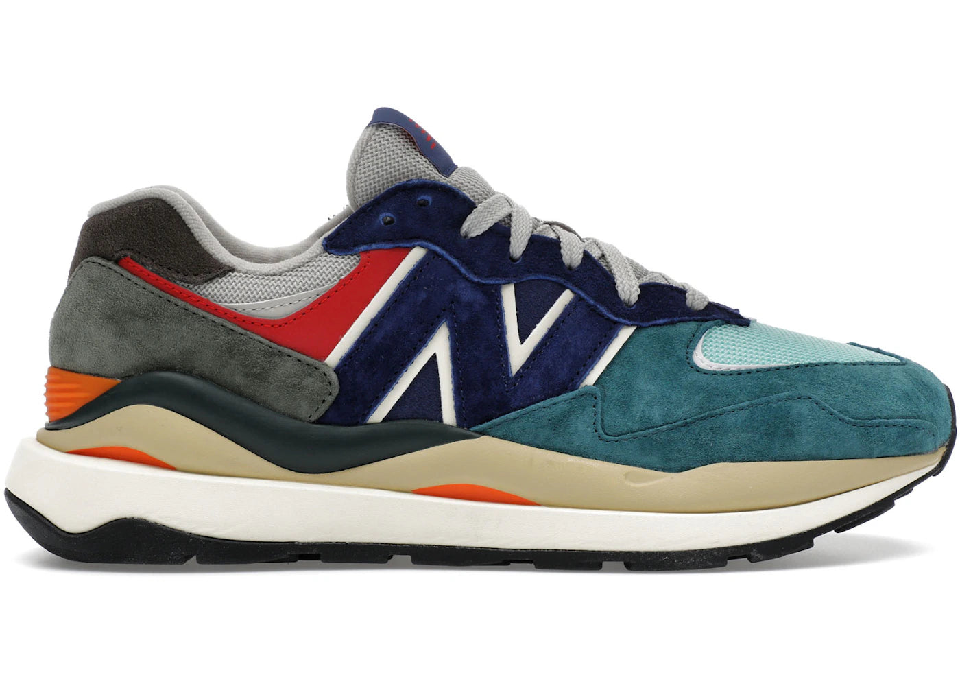 New Balance 57/40 Green Navy Orange Red