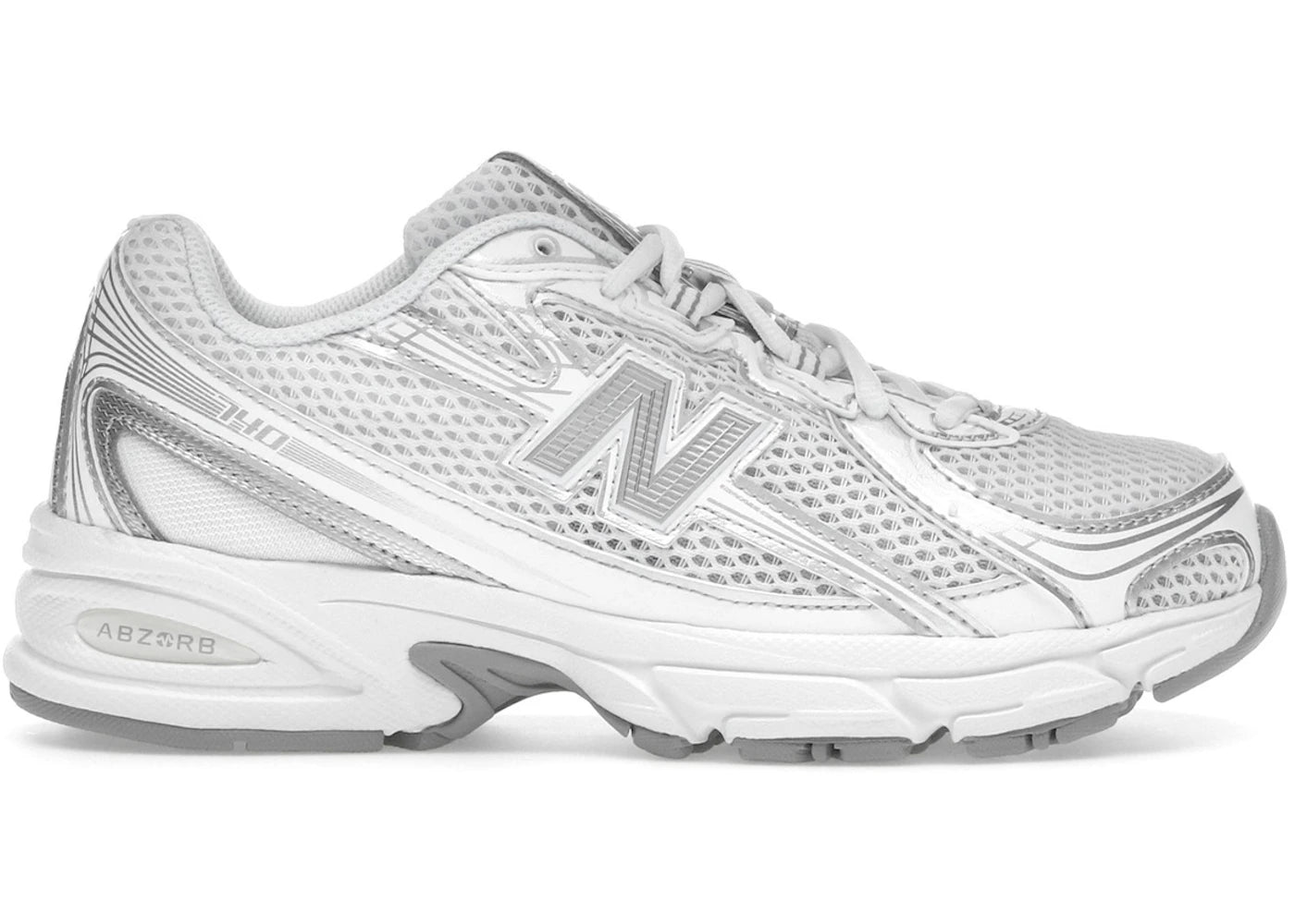 New Balance 740 White Silver Metallic (GS)