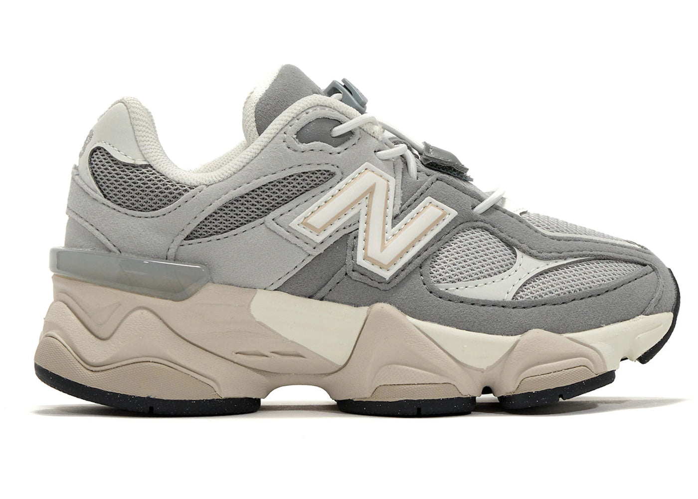 New Balance 9060 Slate Grey Raincloud Lace Toggle (PS)