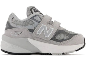 New Balance 990v6 Hook and Loop Grey Silver (TD)