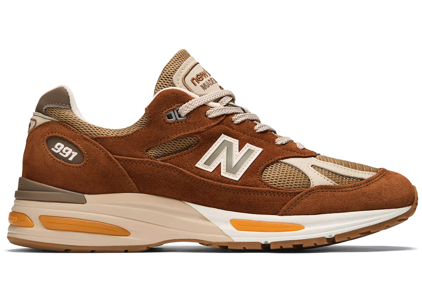 New Balance 991v2 MiUK Caramel Cafe