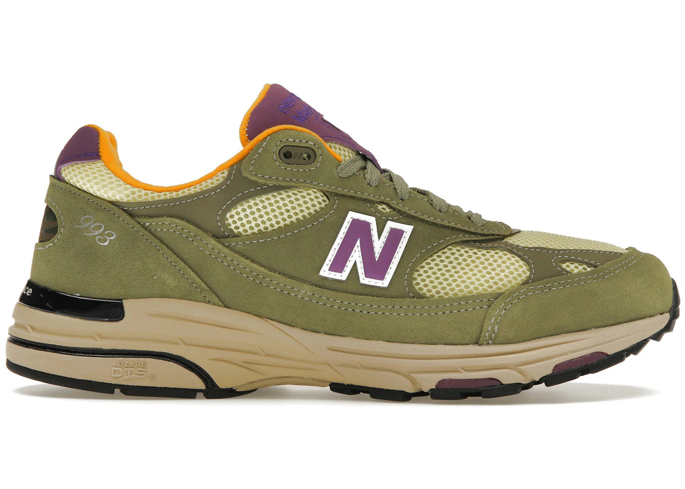 New Balance 993 MiUSA Teddy Santis Olive Leaf Maize