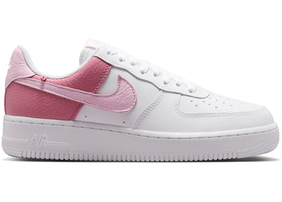 Nike Air Force 1 Low '07 White Peony Pink Gold Charm Bracelet (Women's)