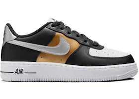 Nike Air Force 1 Low Black Metallic SIlver (GS)