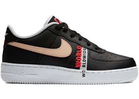Nike Air Force 1 Low LV8 Worldwide Pack Grey Crimson (GS)
