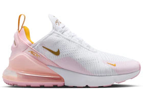 Nike Air Max 270 White University Gold Pink Foam (Women's)