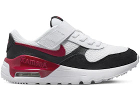 Nike Air Max SYSTM White Black Gym Red (PS)