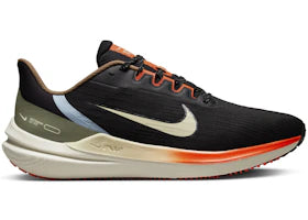 Nike Air Winflo 9 Black Green Safety Orange