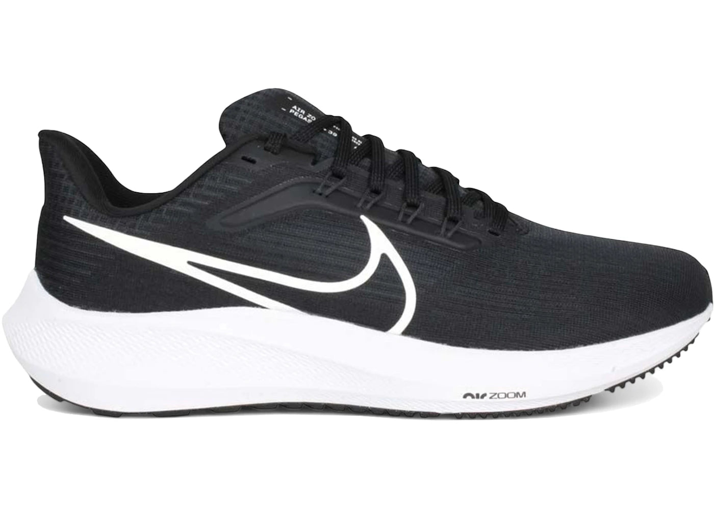 Nike Air Zoom Pegasus 39 Black Dark Smoke Grey (Extra Wide)
