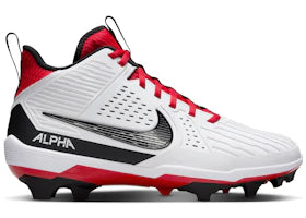 Nike Alpha Menace Strong White University Red Dark Smoke Grey Black