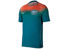 Nike Australia National Team 2026 Away Stadium Jersey Bright Spruce/Orange Pulse/White