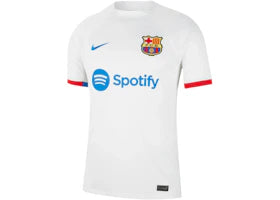 Nike Barcelona F.C. 2023/24 Second Retro Logo Edition Dri-Fit Stadium Jersey White