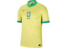 Nike Brazil 2024 Stadium Home Replica Jersey Dynamic Yellow/Lemon Chiffon/Green Spark