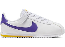 Nike Cortez EasyOn White Varsity Maize Varsity Purple (PS)