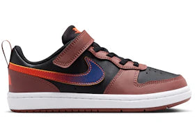 Nike Court Borough Low Recraft Black Red Sepia Orange Deep Night (PS)
