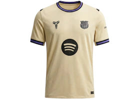Nike FC Barcelona 2025/26 Stadium Away Kobe Dri-FIT Soccer Replica Jersey Team Gold/Persian Violet/Team Gold/Black