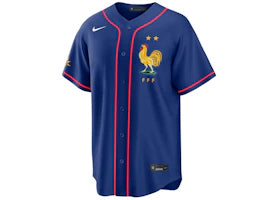 Nike France National Team x MLB Stadium Jersey Blue