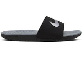 Nike Kawa Slide Black Metallic Silver (GS/PS)