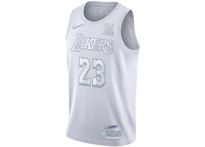 Nike NBA LA Lakers MVP Lebron James 23 Authentic Swingman Jersey White