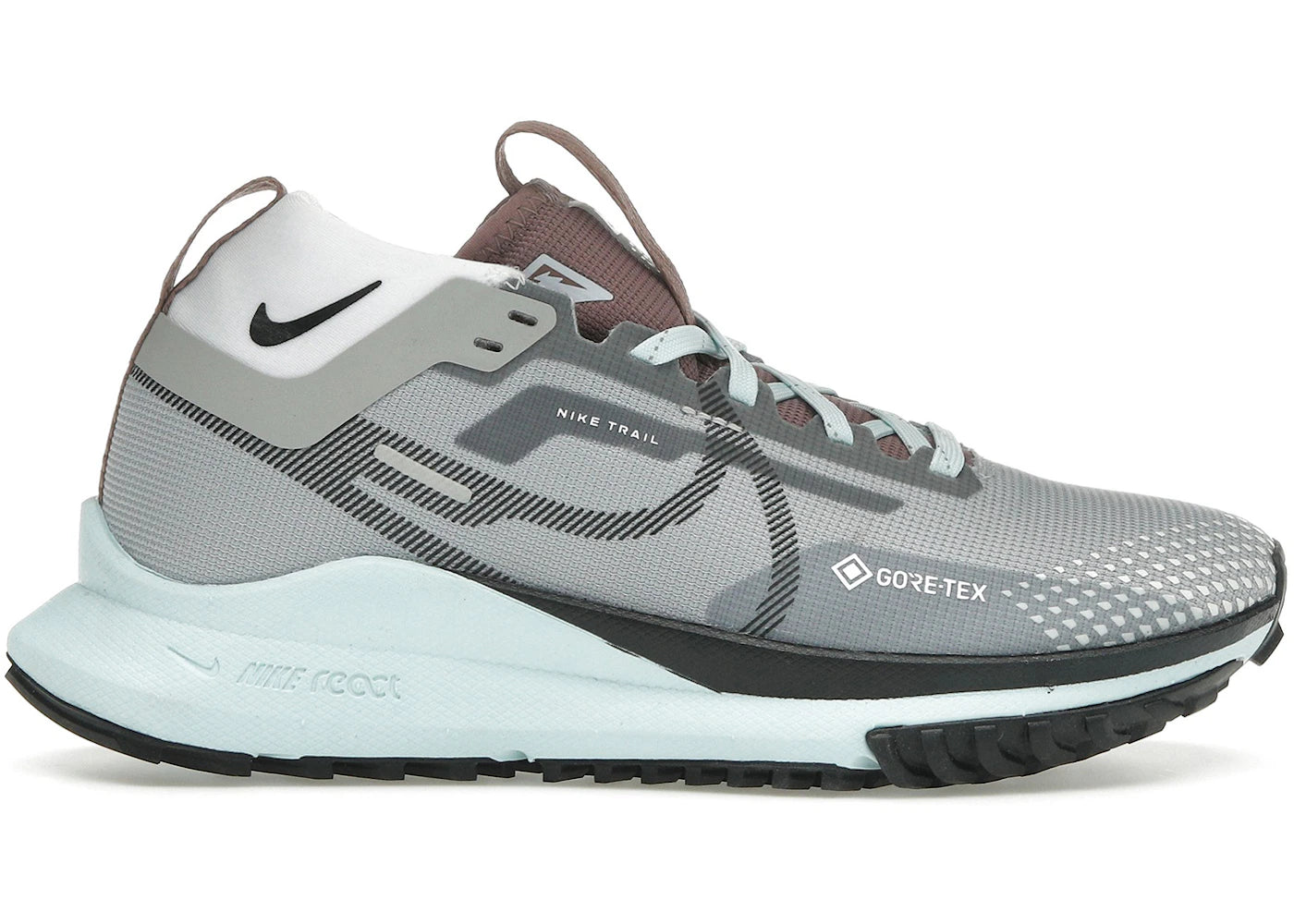 Nike React Pegasus Trail 4 Gore-Tex Light Smoke Grey Glacier Blue Football Grey Black (Women's)