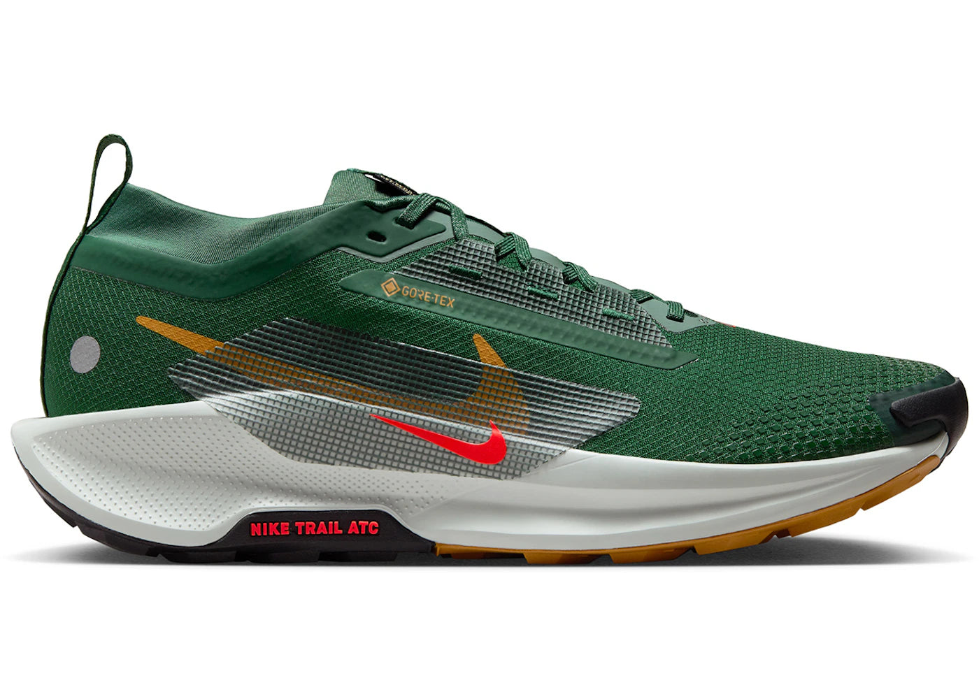 Nike React Pegasus Trail 5 Gore-Tex Fir Clay Green Desert Ochre Bright Crimson