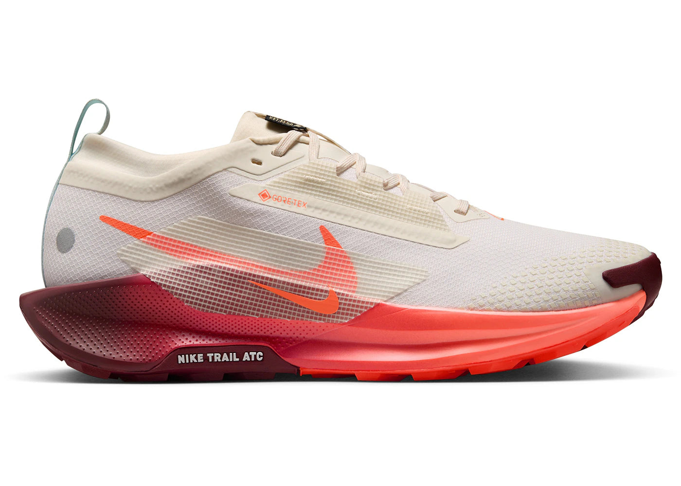 Nike React Pegasus Trail 5 Gore-Tex Sail Glacier Blue Dark Team Red Hyper Crimson