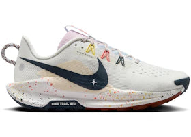 Nike React Pegasus Trail 5 Summit White Football Grey Pink Foam Armory Navy (Women's)