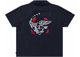 Nike SB Team USA Olympics S/S Bowler Shirt Obsidian/White