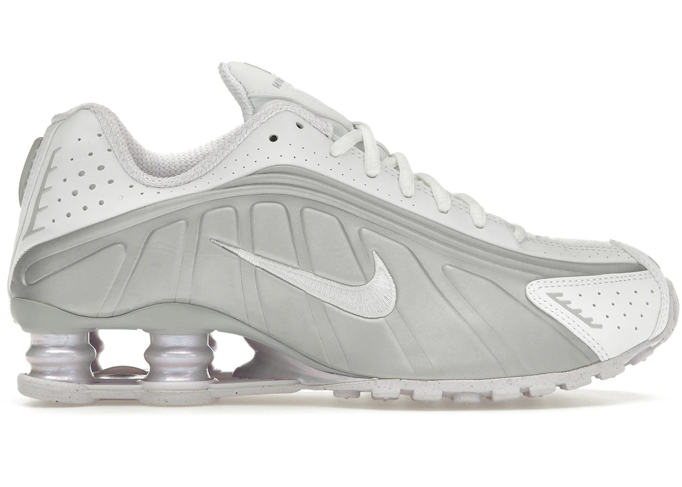 Nike Shox R4 White Metallic Platinum Barely Grape (Women's)