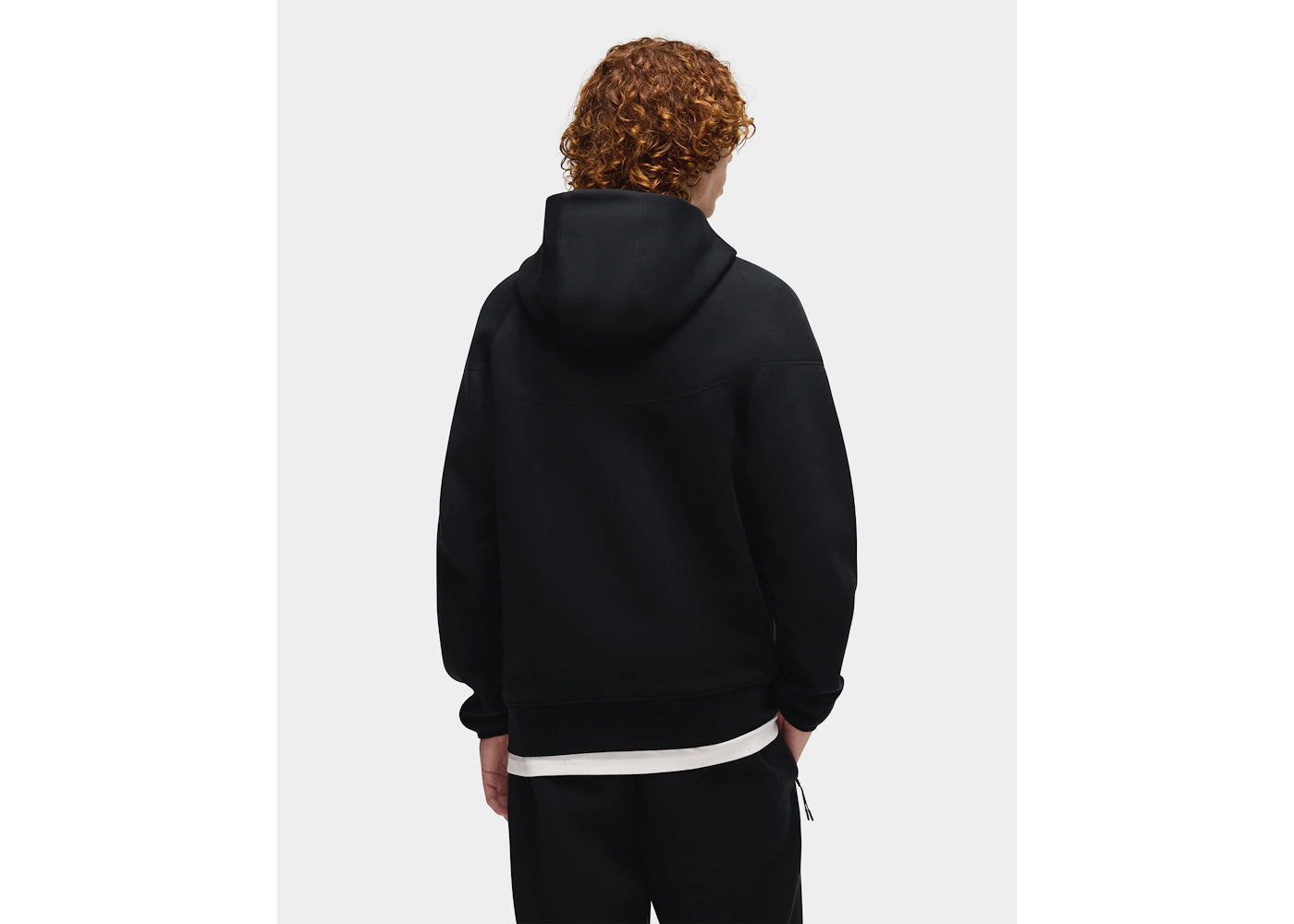 Nike Sportswear Tech Fleece Windrunner Kapuzenpullover mit durchgehendem Reißverschluss, Schwarz/Schwarz