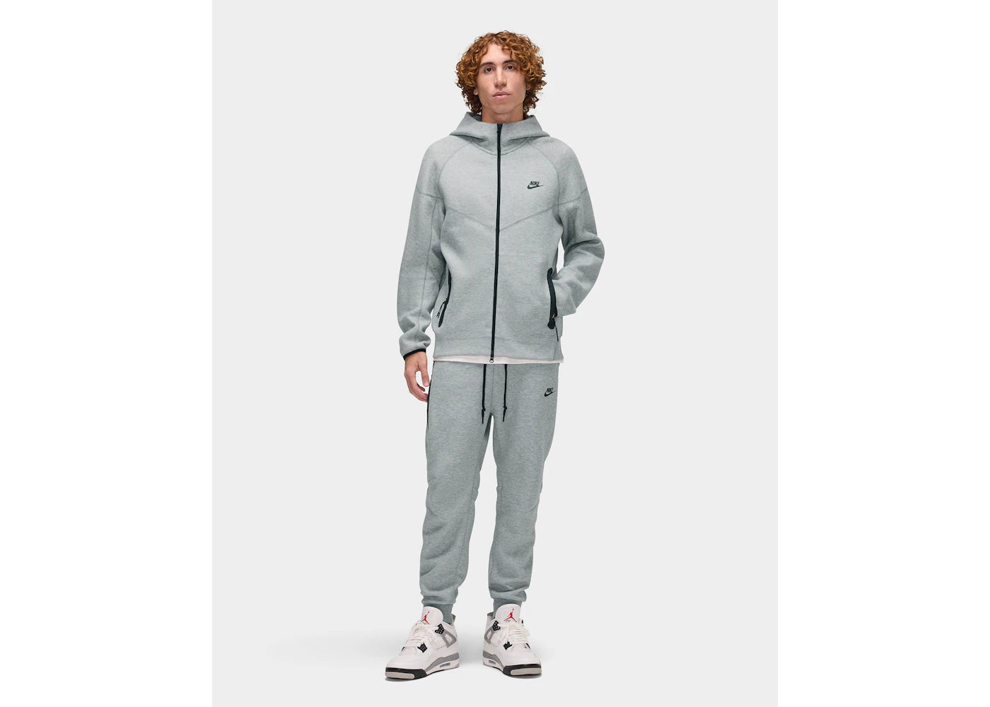 Nike Sportswear Tech Fleece Windrunner Full-Zip Hoodie Dark Grey Heather/Black