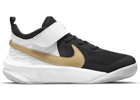 Nike Team Hustle D 10 Black White Metallic Gold (PS)