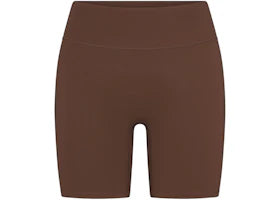 Nike x SKIMS Women's Matte 5" Biker Short Dark Sepia