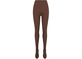Nike x SKIMS Women's Matte Footsie Grip Legging Dark Sepia