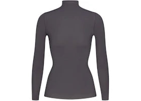 Nike x SKIMS Women's Weightless Layers Mock Neck Long Sleeve Top Lead