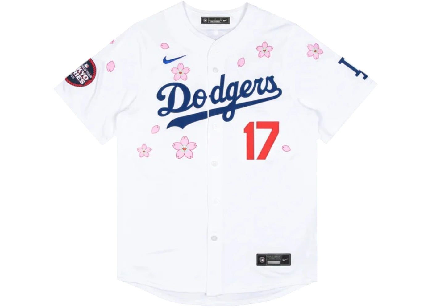Nike x Takashi Murakami x MLB World Tour Tokyo Series 2025 Dodgers Ohtani Jersey White