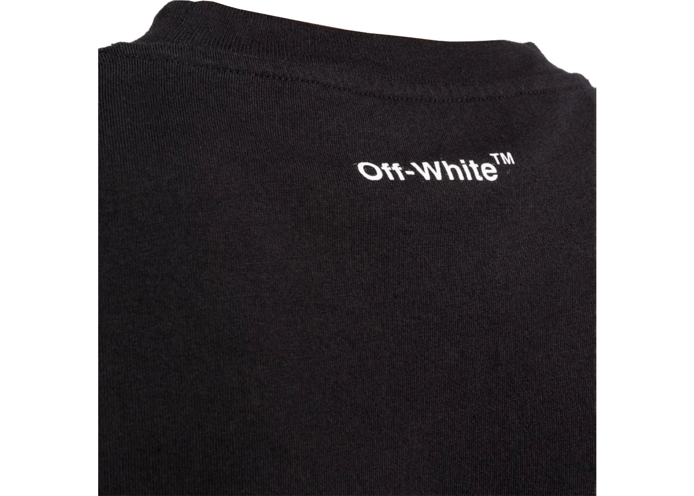 OFF-WHITE T-Shirt mit Pfeilmuster, Schwarz/Weiß