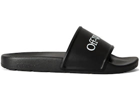 OFF-WHITE Bookish Logo Slide Black White