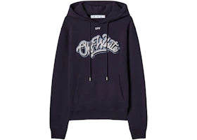 OFF-WHITE C/O Chicago Bulls Hoodie Navy/White/Light Blue