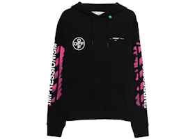 OFF-WHITE Diag Stencil Hoodie Black/Multicolor