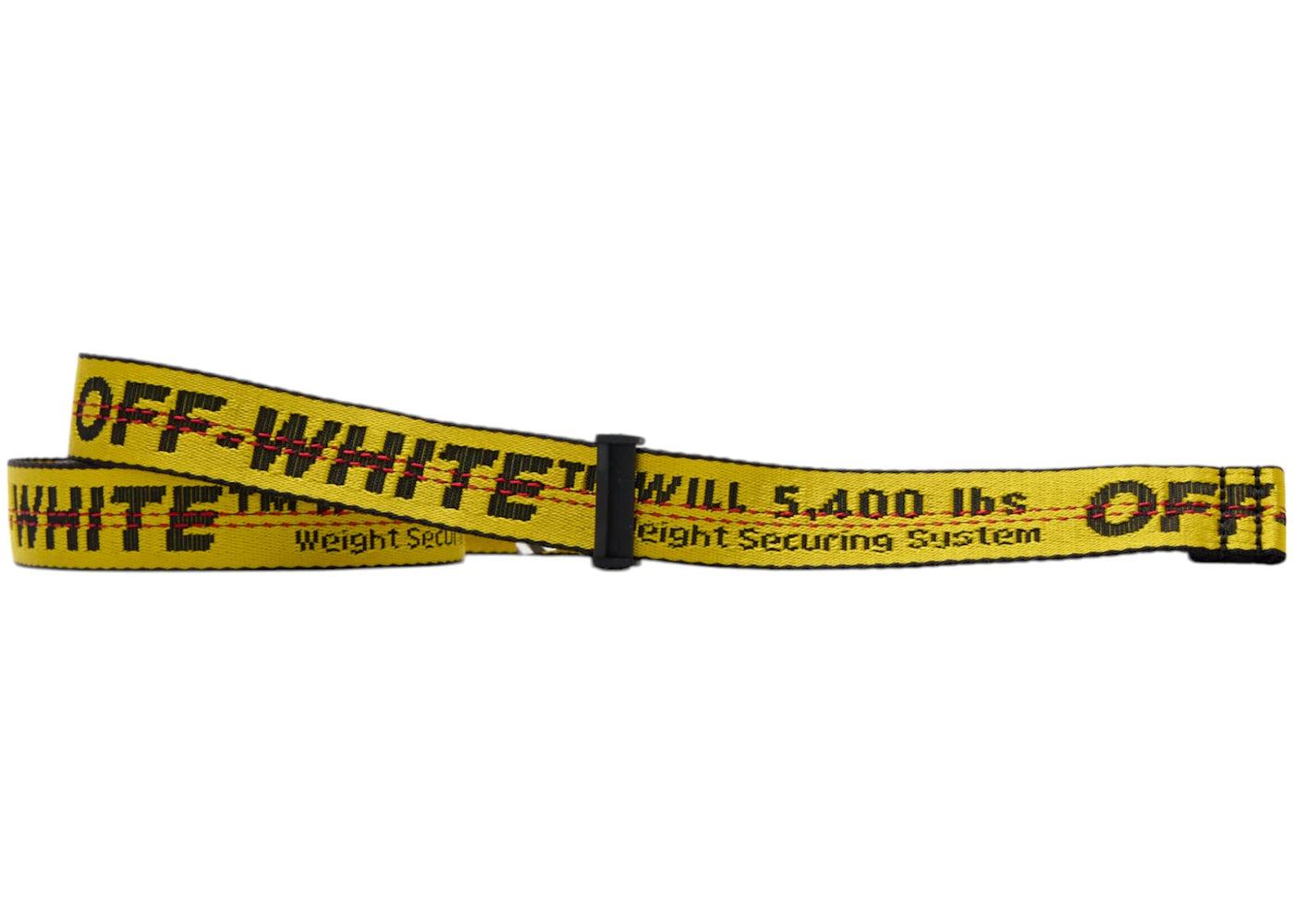 OFF-WHITE Mini-Industriegürtel (SS19) Gelb/Schwarz