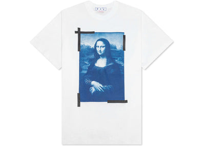 OFF-WHITE Mona Lisa Print Logo Oversized T-shirt White/Blue/Black